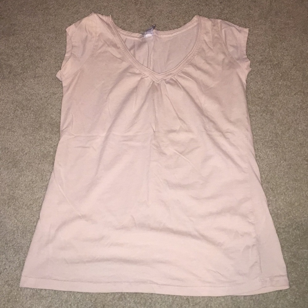 Gap Light Pink V-Neck Shirt